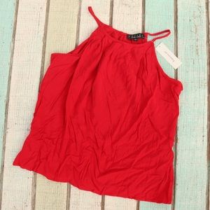 Francesca’s Trixxi Red High Nexk Tank Top🌹